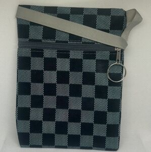 Crossbody Bag Check pattern Purse Bag with Shoulder Strap Zip Closure NE…
